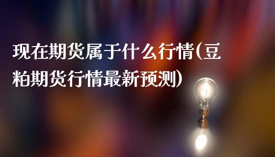现在期货属于什么行情(豆粕期货行情最新预测)_https://www.boyangwujin.com_期货直播间_第1张