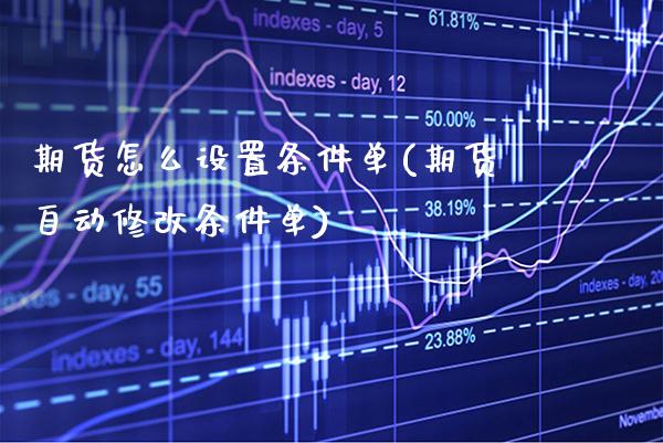 期货怎么设置条件单(期货自动修改条件单)_https://www.boyangwujin.com_道指期货_第1张