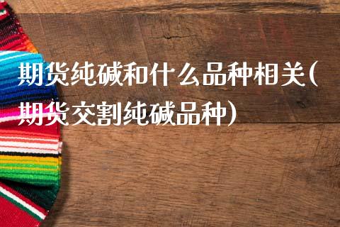 期货纯碱和什么品种相关(期货交割纯碱品种)_https://www.boyangwujin.com_期货直播间_第1张
