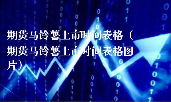 期货马铃薯上市时间表格（期货马铃薯上市时间表格图片）