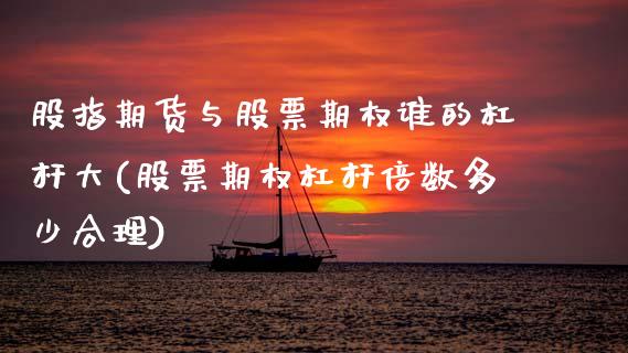 股指期货与股票期权谁的杠杆大(股票期权杠杆倍数多少合理)