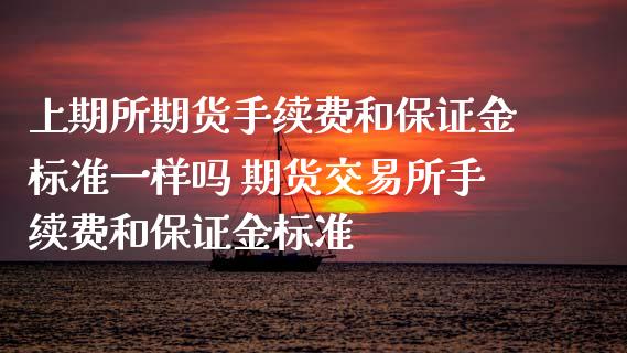 上期所期货手续费和保证金标准一样吗 期货交易所手续费和保证金标准_https://www.boyangwujin.com_期货直播间_第1张