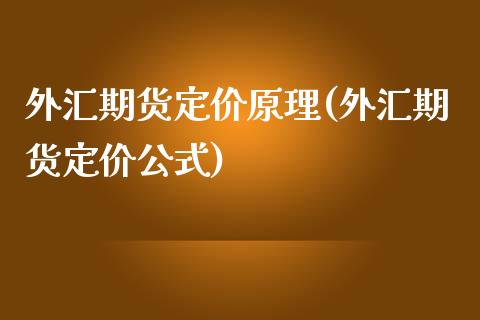 外汇期货定价原理(外汇期货定价公式)_https://www.boyangwujin.com_期货开户_第1张