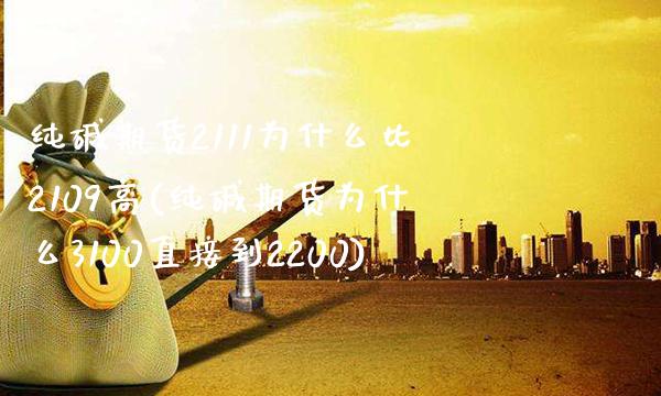 纯碱期货2111为什么比2109高(纯碱期货为什么3100直接到2200)_https://www.boyangwujin.com_原油直播间_第1张