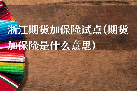 浙江期货加保险试点(期货加保险是什么意思)_https://www.boyangwujin.com_期货开户_第1张