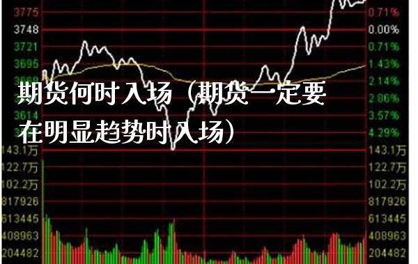 期货何时入场（期货一定要在明显趋势时入场）_https://www.boyangwujin.com_期货直播间_第1张