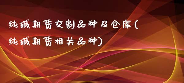 纯碱期货交割品种及仓库(纯碱期货相关品种)_https://www.boyangwujin.com_黄金期货_第1张