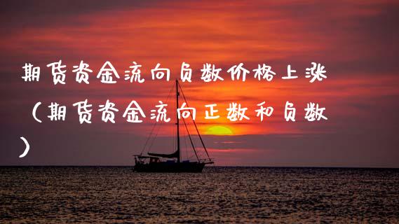 期货资金流向负数价格上涨（期货资金流向正数和负数）