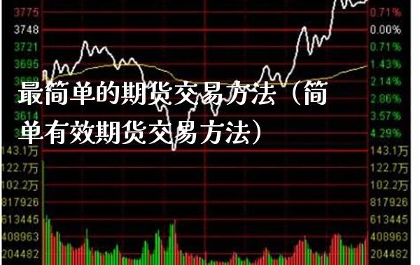 最简单的期货交易方法（简单有效期货交易方法）_https://www.boyangwujin.com_期货直播间_第1张
