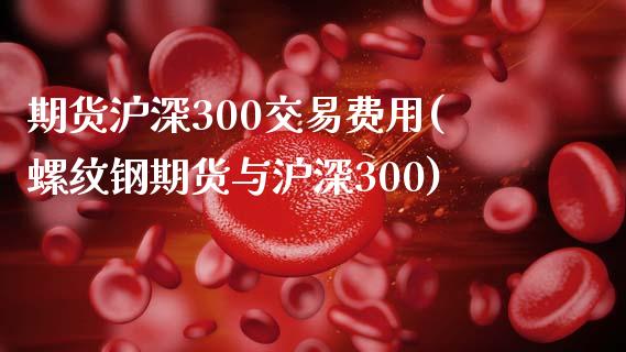 期货沪深300交易费用(螺纹钢期货与沪深300)