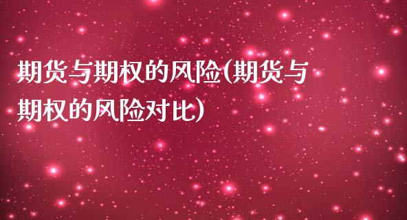 期货与期权的风险(期货与期权的风险对比)