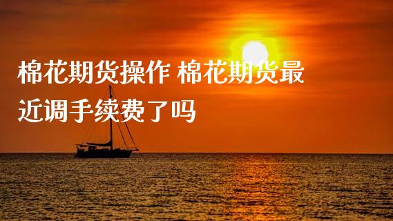 棉花期货操作 棉花期货最近调手续费了吗_https://www.boyangwujin.com_期货直播间_第1张