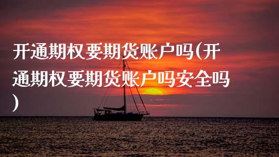 开通期权要期货账户吗(开通期权要期货账户吗安全吗)_https://www.boyangwujin.com_纳指期货_第1张