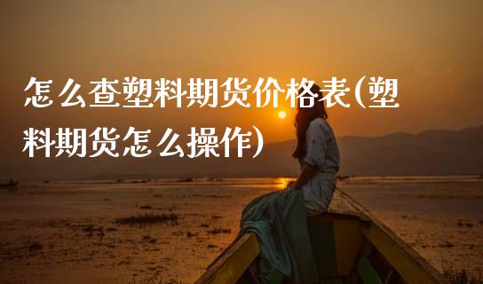 怎么查塑料期货价格表(塑料期货怎么操作)_https://www.boyangwujin.com_期货直播间_第1张