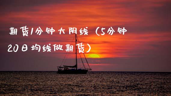 期货1分钟大阴线（5分钟20日均线做期货）_https://www.boyangwujin.com_期货直播间_第1张