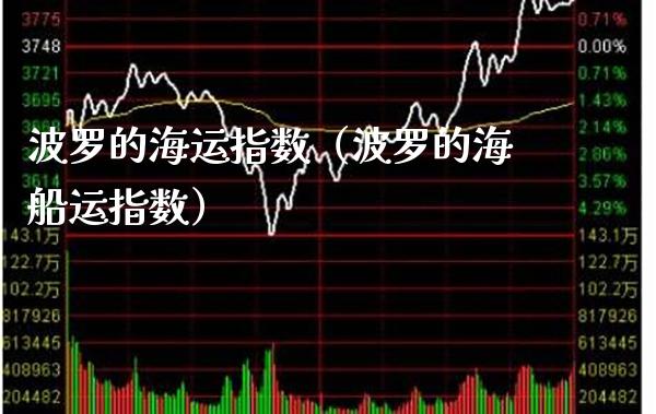 波罗的海运指数（波罗的海船运指数）