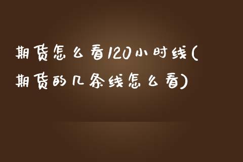 期货怎么看120小时线(期货的几条线怎么看)_https://www.boyangwujin.com_原油期货_第1张