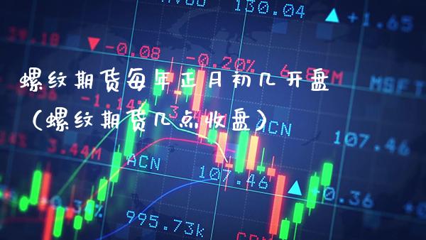 螺纹期货每年正月初几开盘（螺纹期货几点收盘）_https://www.boyangwujin.com_期货直播间_第1张