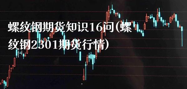 螺纹钢期货知识16问(螺纹钢2301期货行情)_https://www.boyangwujin.com_期货直播间_第1张