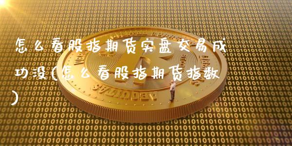 怎么看股指期货实盘交易成功没(怎么看股指期货指数)_https://www.boyangwujin.com_期货直播间_第1张