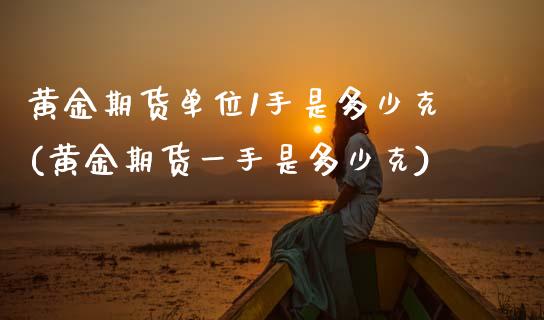 黄金期货单位1手是多少克(黄金期货一手是多少克)_https://www.boyangwujin.com_恒生指数_第1张