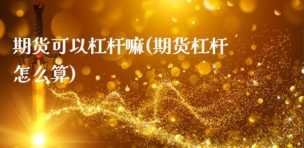 期货可以杠杆嘛(期货杠杆怎么算)