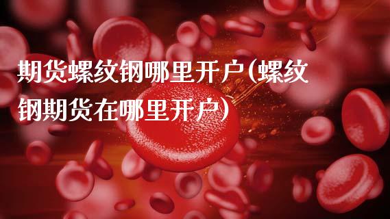 期货螺纹钢哪里开户(螺纹钢期货在哪里开户)_https://www.boyangwujin.com_黄金期货_第1张