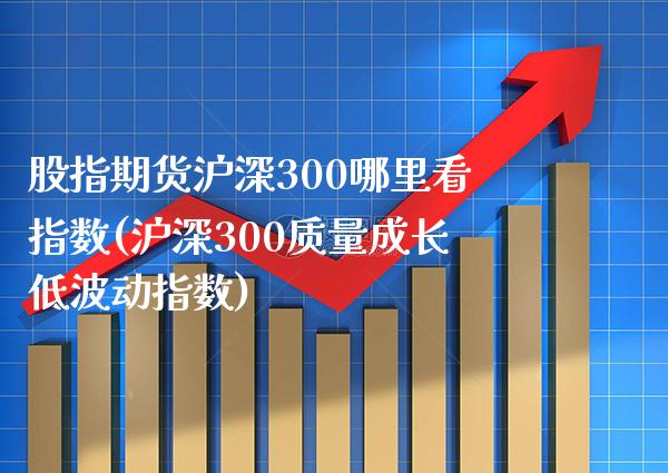 股指期货沪深300哪里看指数(沪深300质量成长低波动指数)_https://www.boyangwujin.com_恒生指数_第1张