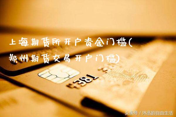 上海期货所开户资金门槛(郑州期货交易开户门槛)