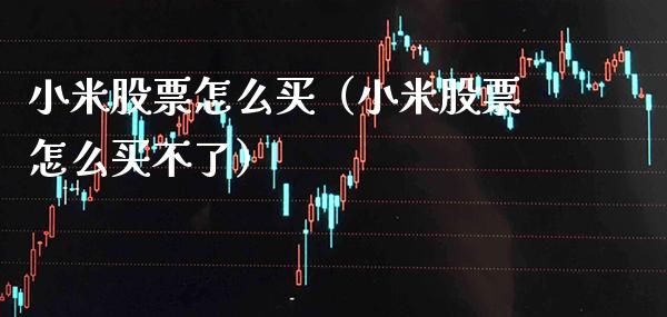 小米股票怎么买（小米股票怎么买不了）