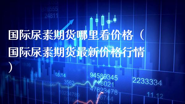 国际尿素期货哪里看价格（国际尿素期货最新价格行情）_https://www.boyangwujin.com_原油期货_第1张