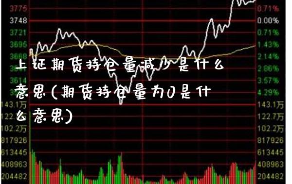 上证期货持仓量减少是什么意思(期货持仓量为0是什么意思)_https://www.boyangwujin.com_白银期货_第1张