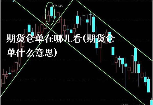 期货仓单在哪儿看(期货仓单什么意思)