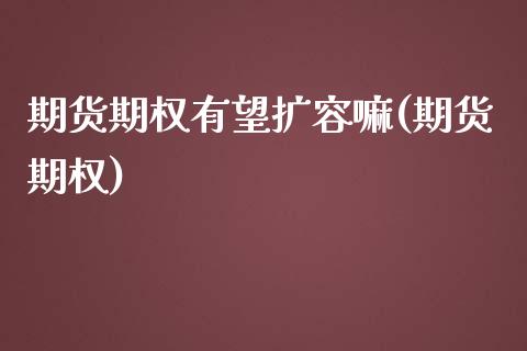 期货期权有望扩容嘛(期货期权)_https://www.boyangwujin.com_期货直播间_第1张