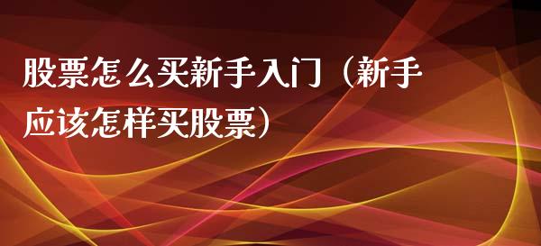 股票怎么买新手入门（新手应该怎样买股票）_https://www.boyangwujin.com_黄金期货_第1张