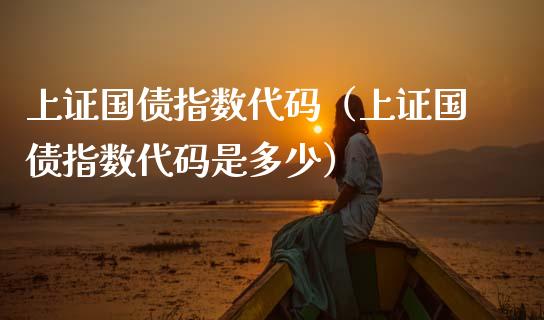 上证国债指数代码（上证国债指数代码是多少）_https://www.boyangwujin.com_期货直播间_第1张