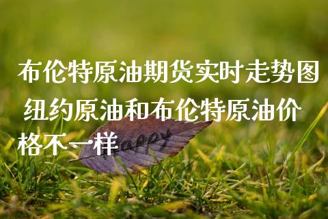 布伦特原油期货实时走势图 纽约原油和布伦特原油价格不一样_https://www.boyangwujin.com_原油期货_第1张