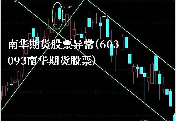 南华期货股票异常(603093南华期货股票)