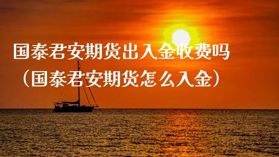 国泰君安期货出入金收费吗（国泰君安期货怎么入金）_https://www.boyangwujin.com_期货直播间_第1张
