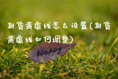 期货黄虚线怎么设置(期货黄虚线如何调整)