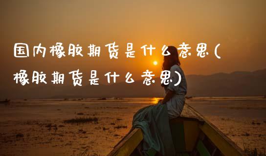 国内橡胶期货是什么意思(橡胶期货是什么意思)