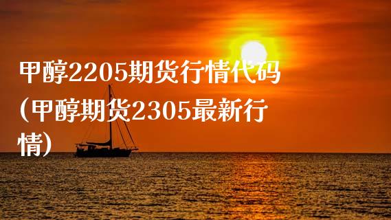 甲醇2205期货行情代码(甲醇期货2305最新行情)_https://www.boyangwujin.com_期货直播间_第1张