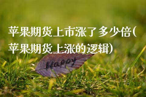 苹果期货上市涨了多少倍(苹果期货上涨的逻辑)_https://www.boyangwujin.com_期货直播间_第1张