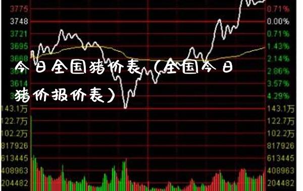 今日全国猪价表（全国今日猪价报价表）_https://www.boyangwujin.com_道指期货_第1张