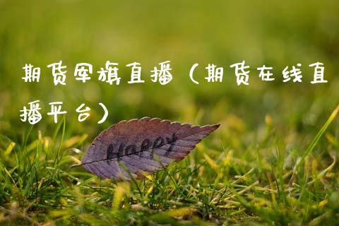 期货军旗直播（期货在线直播平台）_https://www.boyangwujin.com_纳指期货_第1张