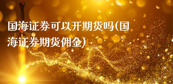 国海证券可以开期货吗(国海证券期货佣金)_https://www.boyangwujin.com_期货科普_第1张