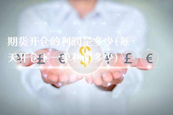期货开仓的利润是多少(每天开仓下一单利润多少)