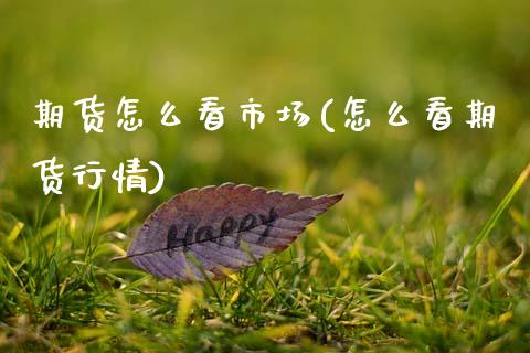 期货怎么看市场(怎么看期货行情)_https://www.boyangwujin.com_期货直播间_第1张