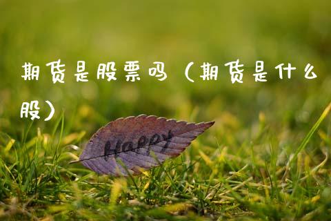 期货是股票吗（期货是什么股）_https://www.boyangwujin.com_期货直播间_第1张