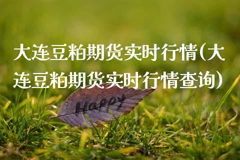大连豆粕期货实时行情(大连豆粕期货实时行情查询)_https://www.boyangwujin.com_期货直播间_第1张